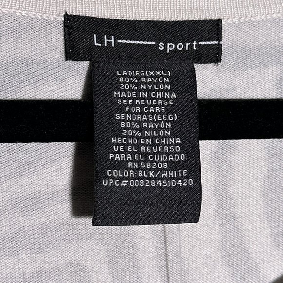 LH Sport Zebra Print‎ Top/Tunic With Embellishments Around Neckline Size XXL - Picture 8 of 13